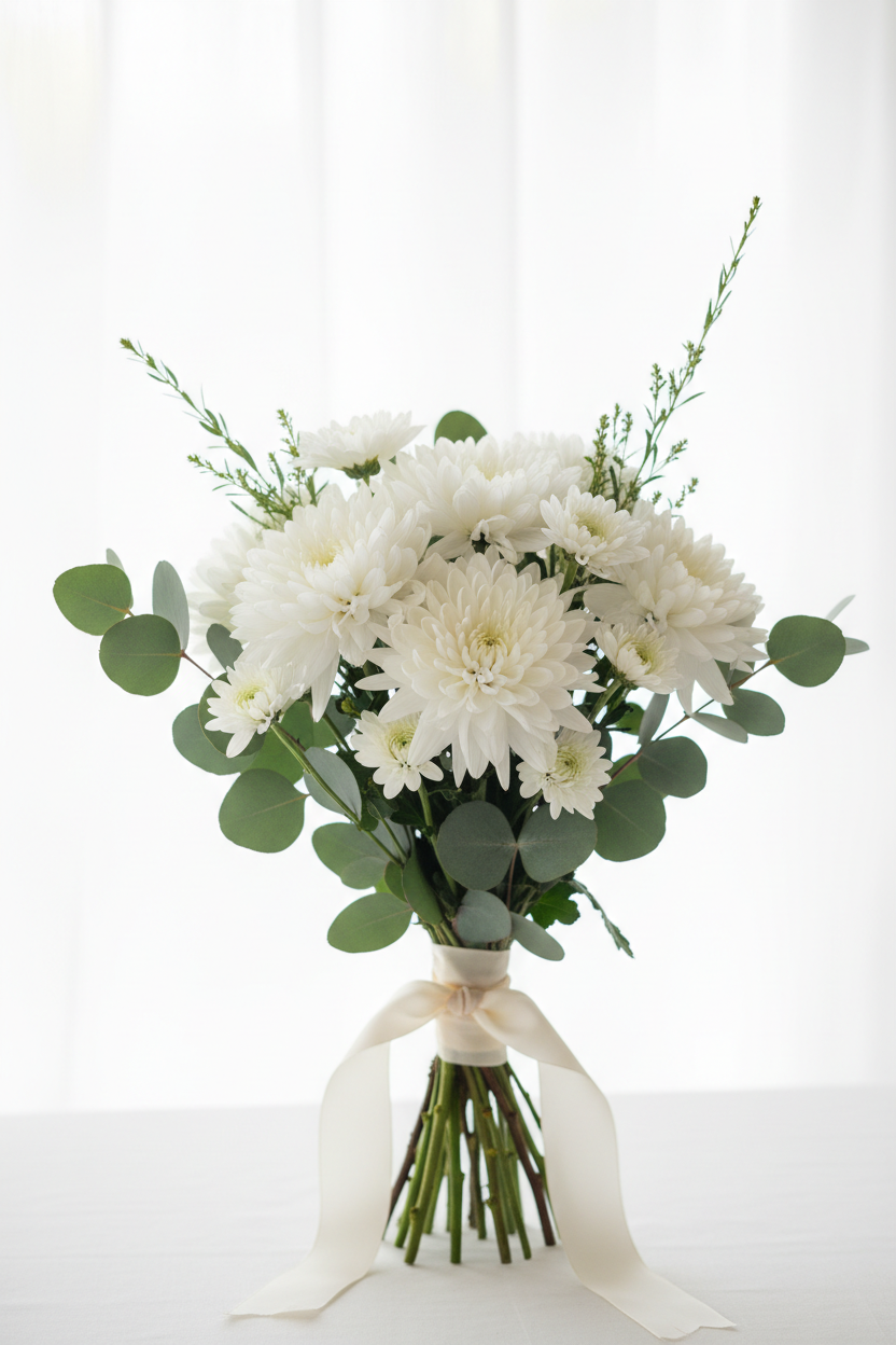 Bouquet semplice di Crisantemi