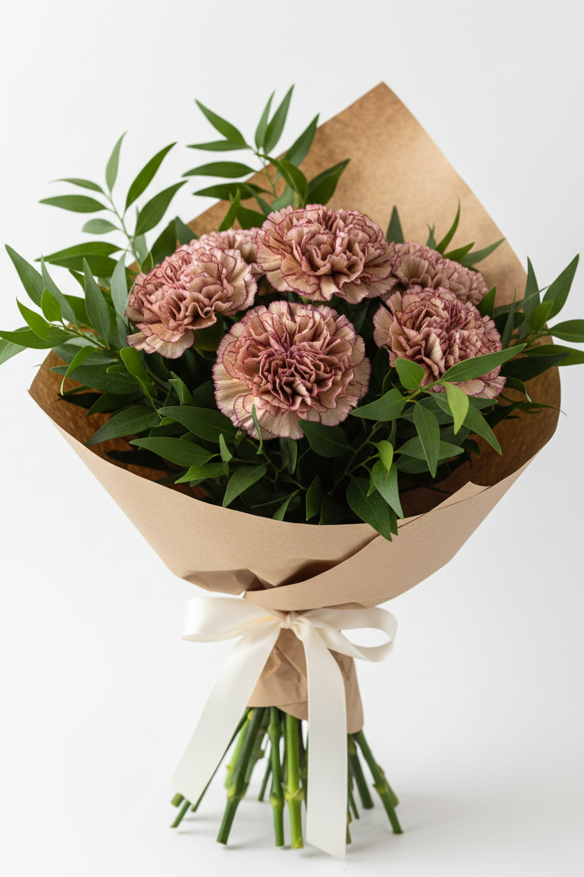 Bouquet di Garofani (retrò/raffinato)