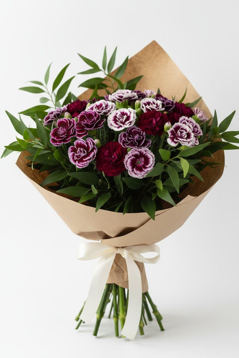 Bouquet di Garofani (retrò/raffinato)