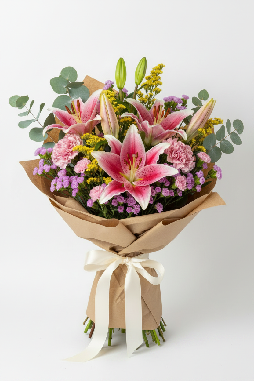 Bouquet di Gigli e Garofani (armonioso)